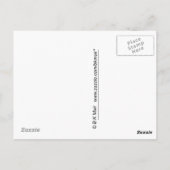 Ansichtkaart - bidsprinkhaan briefkaart (Achterkant)