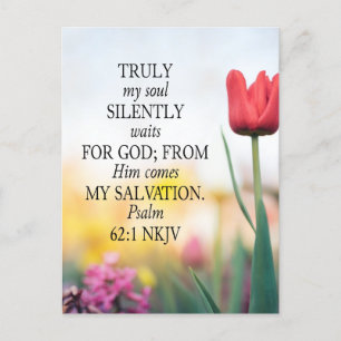 Ansichtkaart Bijbel Geheugenverskaart voor Psalm 6 Briefkaart