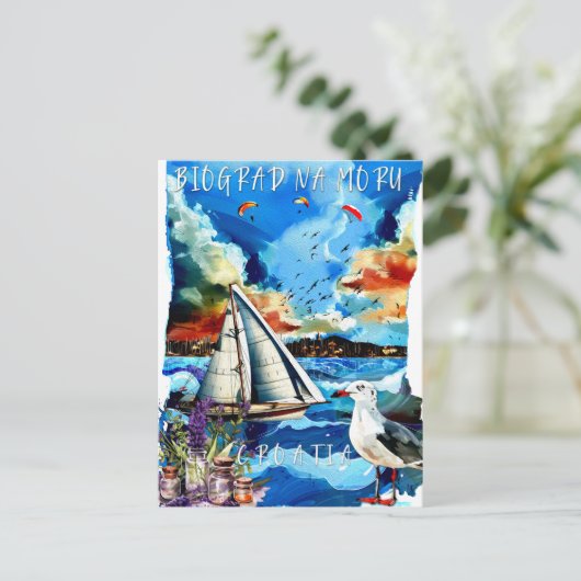 Ansichtkaart - Biograd na Moru Briefkaart (Staand voorkant)