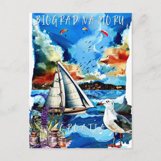 Ansichtkaart - Biograd na Moru Briefkaart (Voorkant)