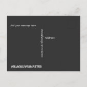 Ansichtkaart - BLACK LIVES MATTER Briefkaart (Achterkant)
