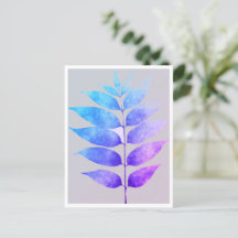 Ansichtkaart - Blauw/Paars/Roze Varens