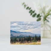 Ansichtkaart Blue Mountain View Diepste Medeleven Briefkaart (Staand voorkant)