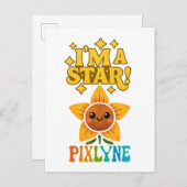 Ansichtkaart (buitenaards) briefkaart (Voorkant / Achterkant)