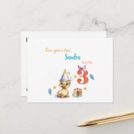 Ansichtkaart Cute Chick Cake Briefkaart