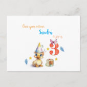 Ansichtkaart Cute Chick Cake Briefkaart (Voorkant)