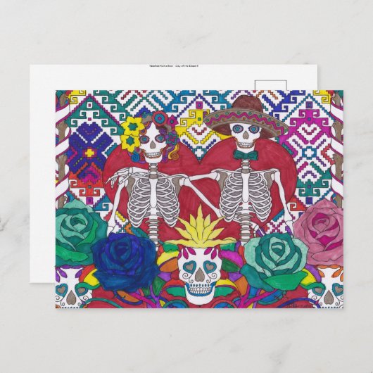 Ansichtkaart - Dag van de Doden 8 Briefkaart (Voorkant / Achterkant)