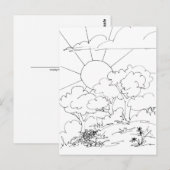 Ansichtkaart - Dageraad Briefkaart (Voorkant / Achterkant)