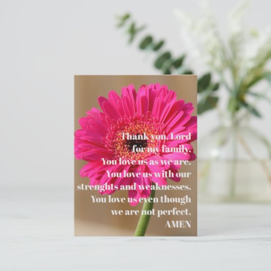 Ansichtkaart - Dank U Heer Briefkaart (Staand voorkant)