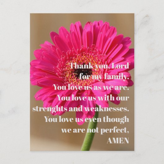 Ansichtkaart - Dank U Heer Briefkaart (Voorkant)