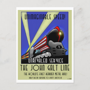 Ansichtkaart - De John Galt-lijn Briefkaart