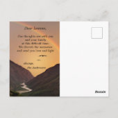 Ansichtkaart Diepste Medeleven Regenboog Condolean Briefkaart (Achterkant)