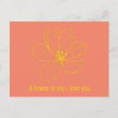 Ansichtkaart - Een gedachte om te zeggen dat ik va Briefkaart (Voorkant)