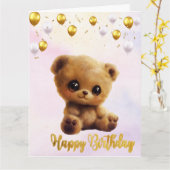 Ansichtkaart "Gefeliciteerd met je verjaardag" met Kaart (Gele Bloem)