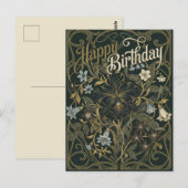 Ansichtkaart Gefeliciteerd Verjaardag Briefkaart (Voorkant / Achterkant)