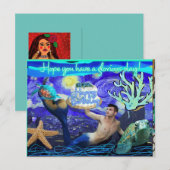 Ansichtkaart gefeliciteerd verjaardag briefkaart (Voorkant / Achterkant)