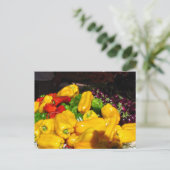 Ansichtkaart - Gele paprika's Briefkaart (Staand voorkant)