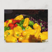 Ansichtkaart - Gele paprika's Briefkaart (Voorkant)