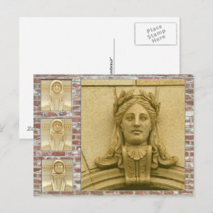 Ansichtkaart – Gezichten op gebouwen Briefkaart