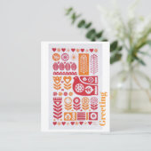 Ansichtkaart - Groet Briefkaart (Staand voorkant)