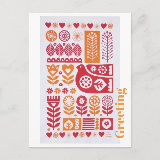 Ansichtkaart - Groet Briefkaart (Voorkant)