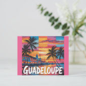 Ansichtkaart Guadeloupe Zonsondergang | Postcard Briefkaart (Staand voorkant)