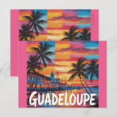 Ansichtkaart Guadeloupe Zonsondergang | Postcard Briefkaart (Voorkant / Achterkant)