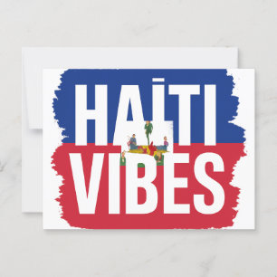 Ansichtkaart Haïti Vibes Tropisch souvenir Briefkaart