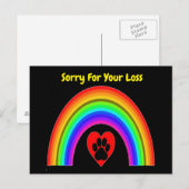 Ansichtkaart Hart Met Poot Regenboog Sterkte Na Uw Briefkaart (Voorkant / Achterkant)