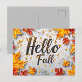 Ansichtkaart Herfst Groet Ontwerp Briefkaart (Voorkant / Achterkant)