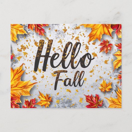Ansichtkaart Herfst Groet Ontwerp Briefkaart (Voorkant)