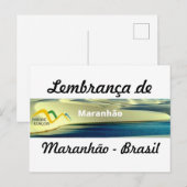 Ansichtkaart herinnering aan Maranhão Briefkaart (Voorkant / Achterkant)