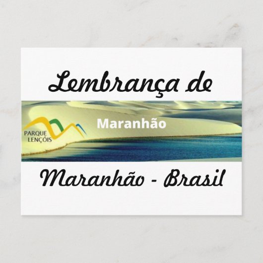 Ansichtkaart herinnering aan Maranhão Briefkaart (Voorkant)