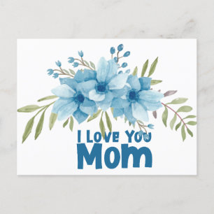 Ansichtkaart houdt van mama briefkaart