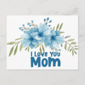 Ansichtkaart houdt van mama briefkaart (Voorkant)