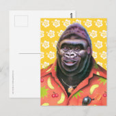 Ansichtkaart ijdele gorilla ontwerp. briefkaart (Voorkant / Achterkant)