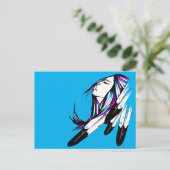 Ansichtkaart Inheemse Amerikaanse vrouw Briefkaart (Staand voorkant)