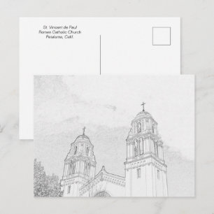 Ansichtkaart - Kerkklokkentorens om in te kleuren Briefkaart