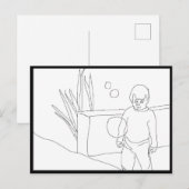 Ansichtkaart - Kind en Bellen Briefkaart (Voorkant / Achterkant)