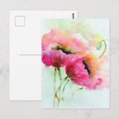 Ansichtkaart - Klaprozen Briefkaart (Voorkant / Achterkant)