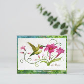 Ansichtkaart Kolibrie Wenskaart Briefkaart (Staand voorkant)