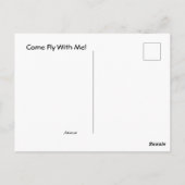 Ansichtkaart - Kom vlieg met mij mee Briefkaart (Achterkant)
