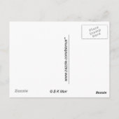Ansichtkaart - Koningsvlinder op bloesem Briefkaart (Achterkant)