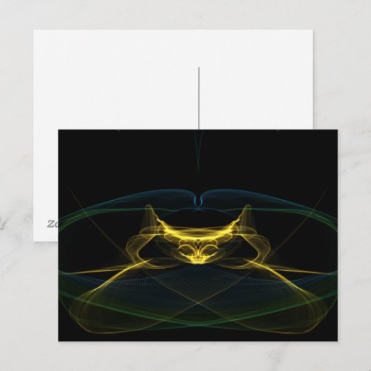 Ansichtkaart - Kosmische Entiteit Briefkaart (Voorkant / Achterkant)