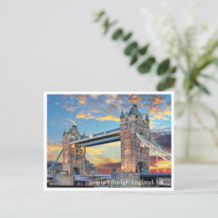 Ansichtkaart - London Bridge, Engeland VK Feestdagenkaart