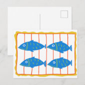 Ansichtkaart met blikvis briefkaart (Voorkant / Achterkant)