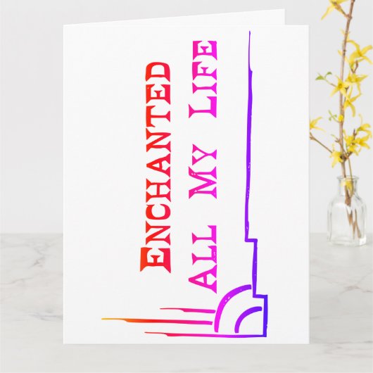 ANSICHTKAART MET ENVELOPPE studiomiiri Kaart (Gele Bloem)