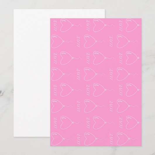 Ansichtkaart met liefde kaart (Voorkant / Achterkant)