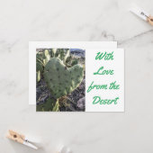 Ansichtkaart met liefde uit de woestijn kaart (Voorkant / Achterkant in situ)