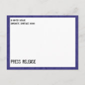 Ansichtkaart met oude schrijfmachine uitnodiging briefkaart (Achterkant)